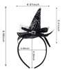 Halloween Witch Hat Headband Cute Spider web Hair Hoop for Women Girls Cosplay Makeup Costume Decoration Party Supplies Halloween Hair Accessories (Glitter Silver)