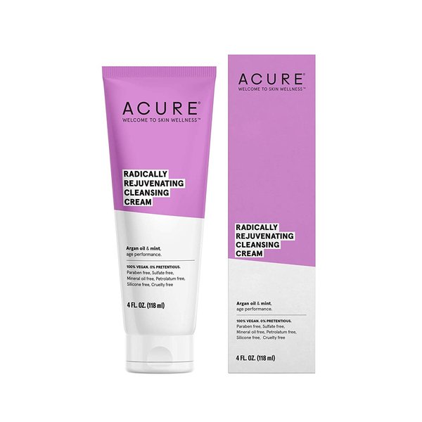 Acure Organics, Facial Cleansing Creme, Argan Oil + Mint, 4 fl oz (118 ml)
