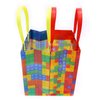 Tiny Mills Building Blocks Brick Party Favor Bags Treat Bags with Handles Birthday Party Goody Bags Candy Bags Pack of 12