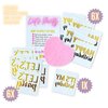 Tats4now / Gold and Black Birthday party temporary tattoo party favors, Happy Birthday Gift, Cute and fun birthda party favors that are pre-cut