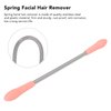 Facial Hair Remover Women, Stainless Steel Portable Epilator Face Coil Spring Threading Tool Manual Removal Set for Removing Unwanted Upper Lip Chin Cheeks Mustache and Neck Sideburns Unsightly Fuzz