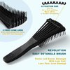 O BRUSHZOO Detangler Hair Brush for Curly Hair, Curly Hair Brush for Natural 3/4abc Hair, Detangling Brush for Women Men Kids Styling Defining