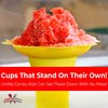 Leak Proof & Drip Catching, Super Cute Reusable 4oz Flower Snow Cone Cups 50 Pk, Colorful Easy Grip Bowls Perfect for Birthday Party, Summer Cookout, Shaved Ice, Snack, Ice Cream, Standalone Design