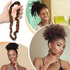 3PCS Hair Scrunchies Silk Adjustable High Elasticity Hair Ties Durable Soft Elastic Hair Rubber Bands Black Hair Ties Ponytail Holders for Women Girls Brown