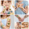 69 PCS Jungle Temporary Tattoos for Kids, Groovy Metallic Style Zoo Fake Tattoo Stickers for Safari Party Decor, Lion King Monkey Tattoos for 4 5 6 Years Old Boys Girls Birthday Supplies Baby Shower