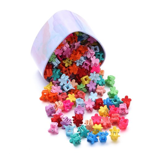 50 Pcs Mini Hair Clips Flower Clips Hair Clips For Toddler Girls Claw Clips For Thick Hair Girls And Women Birthday Gifts With A Beautiful Box