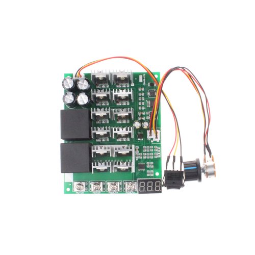 NOYITO PWM Motor Speed Controller 60A DC 10V-55V 12V 24V 36V 48V Digital Display 100A Max Brush DC Motor Controller - Third gear Forward Reverse Stop