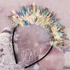 CIEHER 40th Birthday Crown 40 & Fabulous Birthday Headband, 40th Birthday Gifts for Women Friends, 40th Birthday Decorations for Women - Gold