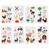24 Sheets Barnyard Farm Animal Temporary Tattoos, Farm Themed Birthday Decoration Party Favors for Kids,Goody Bag Supplies Gifts
