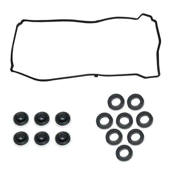Valve Cover Gasket Set, Engine Valve Cover Gasket, Valve Cover Seal Gasket Compatible with Honda Accord Civic CR-V, Acura CSX ILX RSX RDX TSX, Replaces #VS50614R, 12341-R40-A00