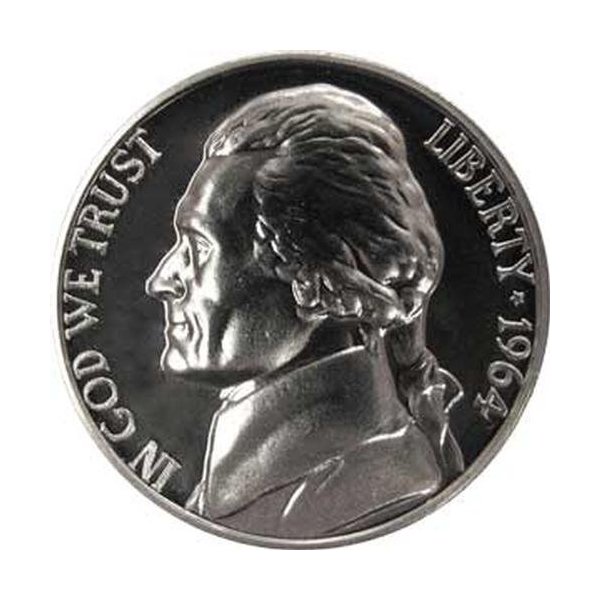 1964 P Gem Proof Jefferson Nickel US Coin