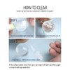 1.1 Inch Clear Silicone Nail Stamper for French Tip Manicure Silicon Jelly Stamp Nail Art Design Tools Soft Rubber Nail Stamping Sponge and Scraper Kit