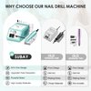 SUBAY Professional Finger Toe Nail Care Electric Nail Drill Machine Manicure Pedicure Kit Electric Nail Art File Drill with 1 Pack of Sanding Bands (Green)