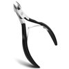 FERYES Cuticle Clipper Professional Manicure and Pedicure Cuticle Remover Tools, Medical Grade Stainless Steel Cutical Cutter, 8mm Jaw- 1 Piece (Black)