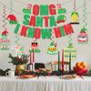 Christmas Movie Decorations, Movie Christmas Decorations includes Santa I Know Him Banner and Santa I Know Him Christmas Hanging Swirls for Xmas Winter Holiday Dinner Party Supplies