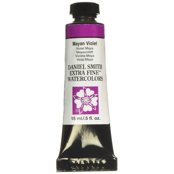Daniel Smith 284600214 Extra Fine Watercolor 15ml Paint Tube, Mayan Violet, 0.50 Fl Oz (Pack of 1)