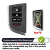 MECHCOS Fit for Acura MDX RDX Integra Key Fob Cover Case Remote Holder Skin TPU Protector Keyless Entry Sleeve Accessories