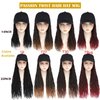 AliRobam Hat Wig Short Baseball Cap Wig with Pre-Twisted Ombre Brown Passion Twist Hair Extensions Synthetic Curly Ends Wig Hat Adjustable Black Baseball Hat Wig for Black Women(14inch, T27)