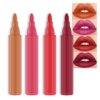 BINGBRUSH 4Pcs Bright Vivid Color Lip Tint Pencil, Moisturizing,Long-wear,Non-sticky,Lightweight Lip Stains Liquid Lipstick Rouge Lip Gloss Girls Women Gift Set