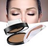 GL-Turelifes Eyebrow Powder Eyebrow Stamp Set, Eye Brow Powder Kit with Brow Stamp Long Lasting Easy Use Eyebrow Stamp Kit Delicate Shape Natural Eyebrow Makeup (#5 Light Brown)