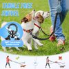 AUTOWT Double Dog Leash, No Tangle 360°Swivel Rotation Reflective Lead Attachment Adjustable Length Dual Two Dogs Lead Splitter, Comfortable Shock Absorbing Walking Training for 2 Dogs