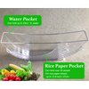 ARGCONNER Summer Roll Water Bowl, Rice Paper Wrappers for Spring Rolls, Holder for Rice Papers Spring Roll Water Bowl (Rice Paper Not Included)