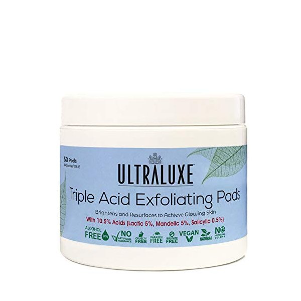 ULTRALUXE SKIN CARE Triple Acid Exfoliating Pads