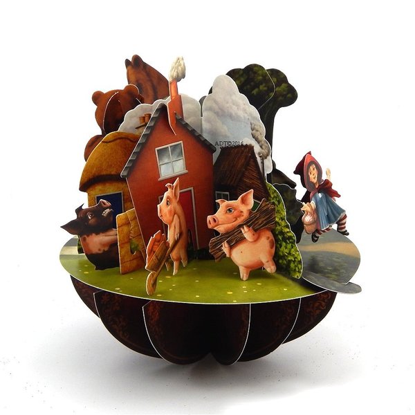 3d Pirouettes - Little Red Riding Hood - Greeting Card