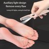 Smooth Pedicure Wand, Electric Callus Remover for Feet, Rechargeable Pedicure Tools Foot Care Kit, Pedicure Tools, Pedicure Tools Kit, Feet Care, Removes Dry Skin for Smoother Feet