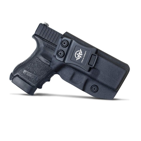 POLE.CRAFT IWB Kydex Holster Glock 30S Subcompact | .45 Auto Pistol Case Pocket - Inside Waistband Concealed Holster - Glock 30S Accessories - Only Fits Glock 30S (Black, Right Hand)