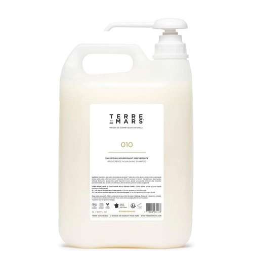 TERRE DE MARS Irreverence Nourishing Shampoo, Certified Organic, Moisturizing and Repairing Shampoo for Men and Women, Made in France, Vegan and Cruelty Free (1.76 FL Oz)