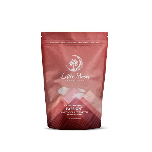 Little Moon Essentials for Two or Just for You Mineral Bath Salt, Passion, 13.5 oz.