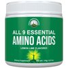 All 9 Essential Amino Acids Powder with 26 Clinical Studies. EAAs 32X Effective vs BCAA / BCAAS Branched Chain Aminos. Pre or Post Workout EAA Supplement for Energy and Muscle Growth. Lemon Lime