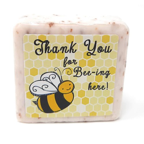 12 Bee Thank You Soap Favors - 1.5oz Soap Favors - Bee Party Favors - Bee Wedding Favors - Bee Birthday Favors