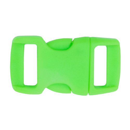 PARACORD PLANET Brand Contoured Side Release Buckle – 3/8 Inch (Green, 100 Pack)