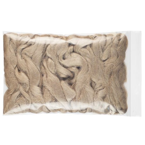 Cruelty Free Tussah Silk for Soap Making (2 oz.) Wild Gathered from Empty Cocoons (Combed Top/Sliver)