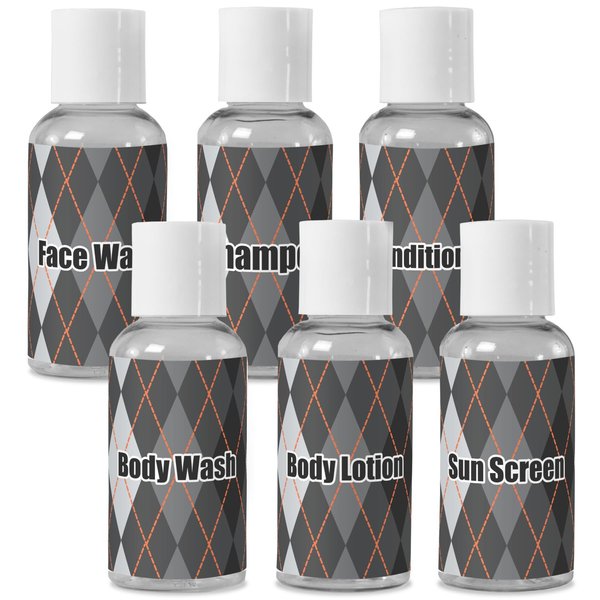 YouCustomizeIt Personalized Modern Chic Argyle Travel Bottles