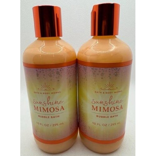 2 Sunshine Mimosa Bubble Bath Body WASH 10 Oz