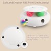 VTSGN 3-in-1 Cat Toy: Interactive Fun with Fluttering Butterfly, Ambush Feather, and Track Balls. USB Powered for Indoor Exercise (Bright White)