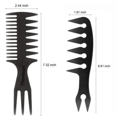 Hair Comb Styling Set Tail Combs Double Side Brushes Afro Pick Pik Comb African American Hair Brush Barber Accessories