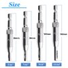 Eyech 4Pcs HSS Door Window Cabinet Self Centering Hinge Drill Bits Set Center Hinge Drill Bit Mill Tool for Opening Hole-5/64 Inch 7/64 Inch 9/64 Inch 11/64 Inch