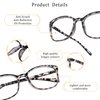 LifeArt Blue Light Blocking Glasses, Anti Eyestrain, Computer Reading Glasses, Gaming Glasses, TV Glasses for Women Men, Anti Glare (Leopard, 4.00 Magnification)