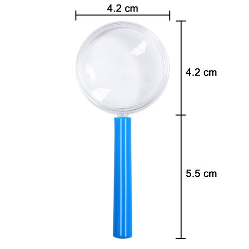 Elcoho 32 Pack Magnifying Glasses for Young People Plastic Colorful Magnifying Glasses for Party Favors Educational Toys with Storage Bag, 8 Colors