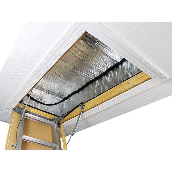 Premium Energy Saving Attic Door Insulation Stairway Cover Stair Ladder Opening Attic Tent with Easy Access Zipper 25" x 54" x 11"