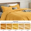 Bedsure Twin/Twin XL Duvet Cover Kids - Soft Double Brushed Duvet Cover Twin, 2 pcs, Includes 1 Golden Yellow Kids' Duvet Cover (68"x90") with Zipper Closure & 1 Pillow Sham, NO Comforter