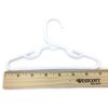 24 White Plastic Hangers(2 Dozen) fits 18 Inch Dolls Clothes 18" Doll Clothing Baby Dolls