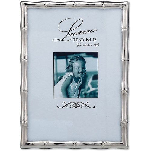 Lawrence Frames 710157 Silver Metal Bamboo 5x7 Picture Frame