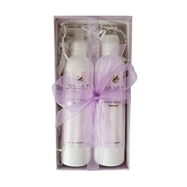 Paige Meadows 8 oz Twilight Body Cream & Body Wash Gift Box