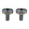Wanyifa Titanium M8x15mm Bicycle Crank Arm Fixing Bolt with Cap for Square Taper Bottom Bracket Screws Pack of 2 (Rainbow)