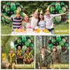 Paready Camo Balloons, 50 Pcs Green and Brown Balloons, Camouflage Army Balloon, 12 Inch Dark Sage Green Black Balloons Latex for Birthday Baby Shower Camping Woodland Hunting Jungle Party Decorations
